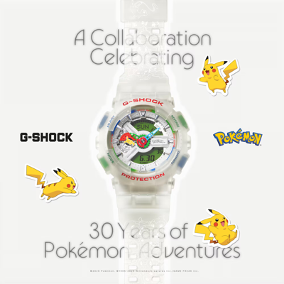 G-SHOCK x Pokémon GA-110 Pokémon Collab ANALÓGICO DIGITAL SERIE 110 GA-110PKM-7A thumbnail