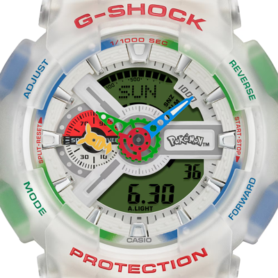 G-SHOCK x Pokémon GA-110 Pokémon Collab ANALÓGICO DIGITAL SERIE 110 GA-110PKM-7A thumbnail